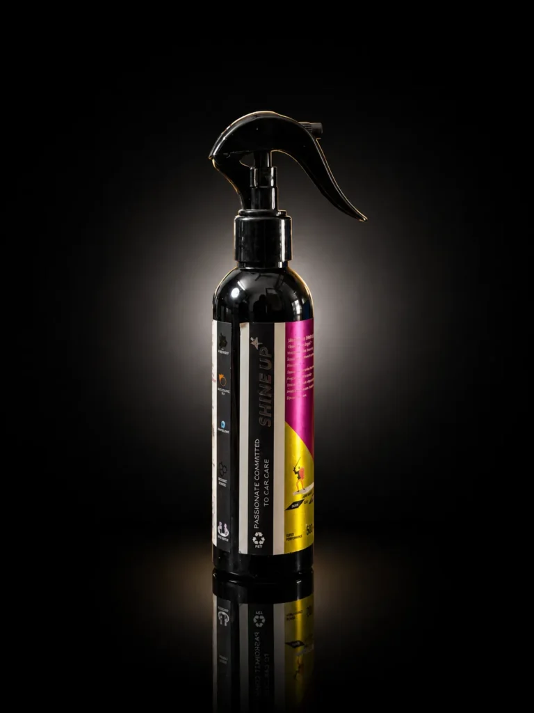 backside of best ceramic coating spray in India by shine up care