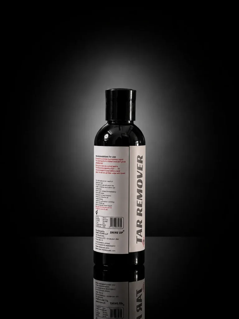 Tar and bug remover backside by Shine Up care , Car care products